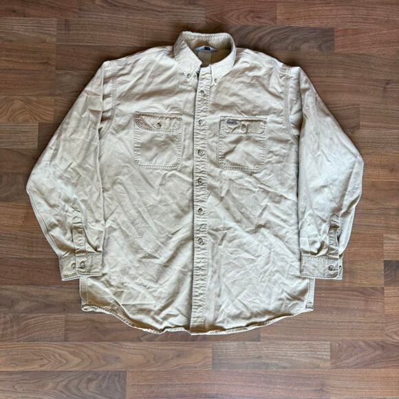 Vintage VTG 90’s Y2K Carhartt Longsleeve Button Down Shirt - Picture 3 of 8